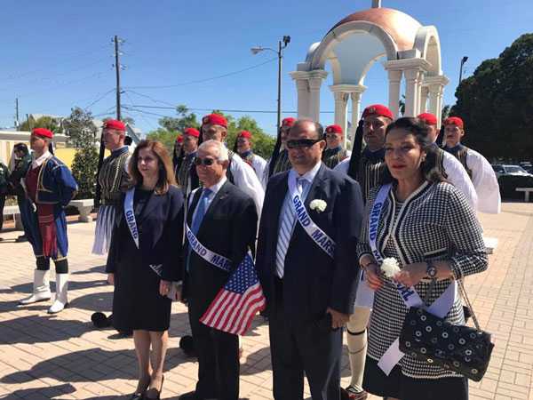 Greek Independence Day parade in Tarpon Springs, Florida- AHI President Serves as Grand Marshal