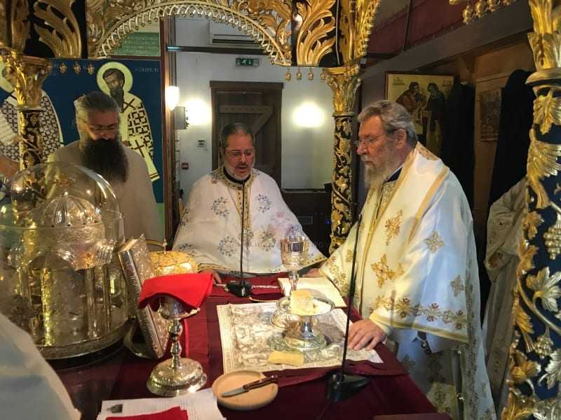Πανηγυρικός εορτασμός της Αγία παρασκευη΄ς στην Αρχιεπισκοπή Λευκωσίας