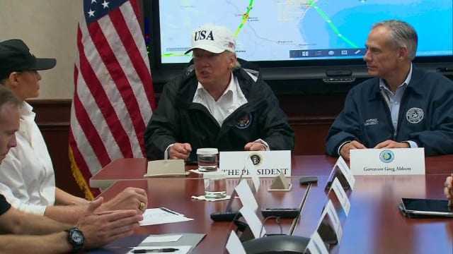 President Trump’s visit to hurricane-ravaged Texas