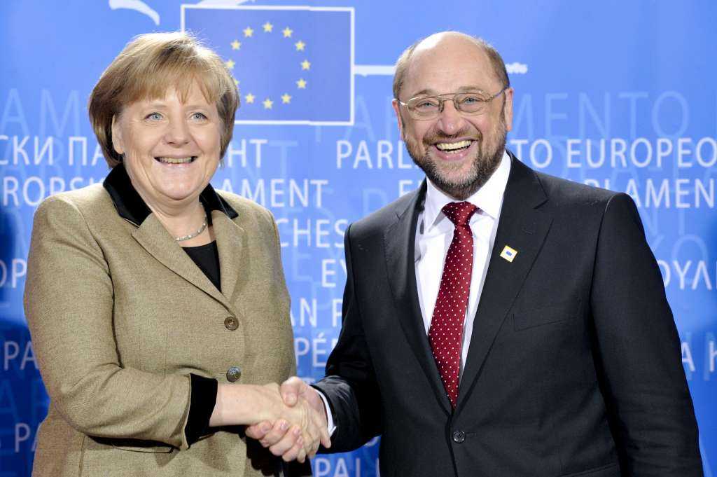 “Ρίχνει γέφυρες” προς την Merkel ο Schulz