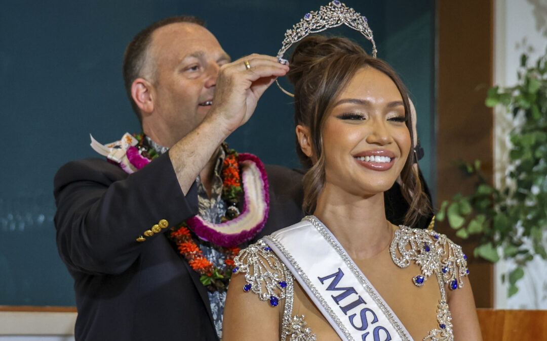 Savannah Gankiewicz of Hawaii crowned Miss USA after previous winner resigned, citing mental health