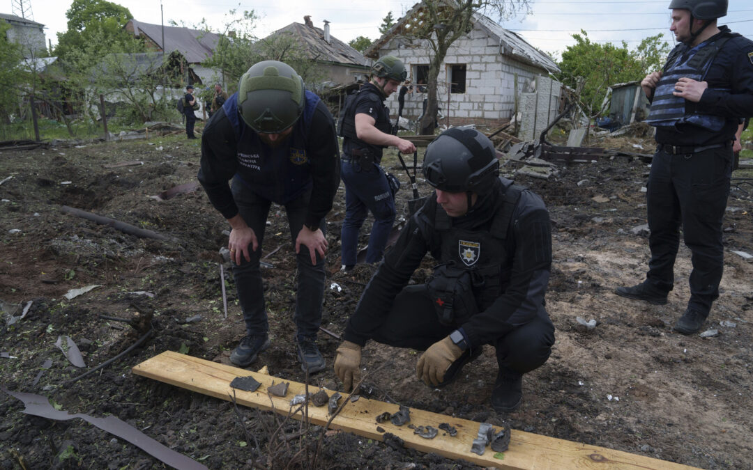 Ukraine and Russia exchange drone attacks while Russia continues its push in the east